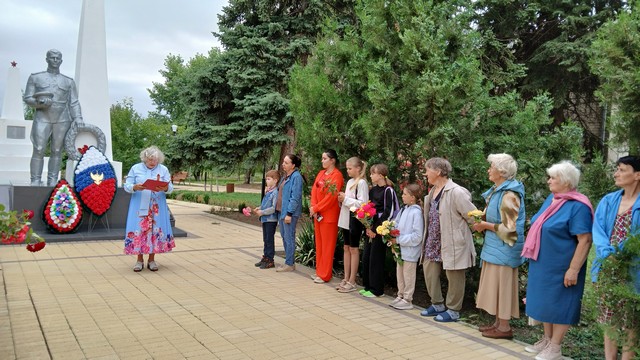 22 июня в Веселовском сельском поселении пошел митинг, посвященный 84 годовщине начала Великой Отечественной войны